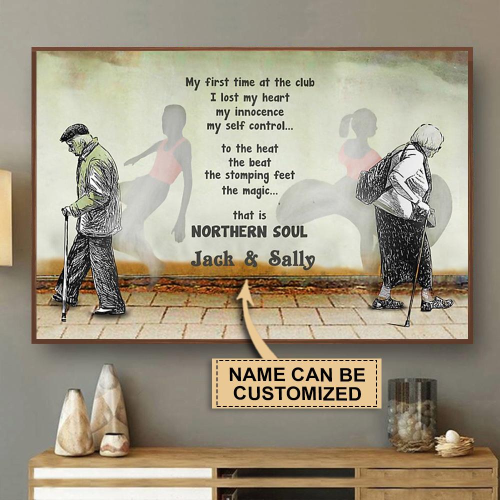 Personalized Canvas, Custom Canvas Prints Dancing Old Couple I Lost My Heart Poster Print, Canvas Poster Wall Art, Canvas Print Wall Decor