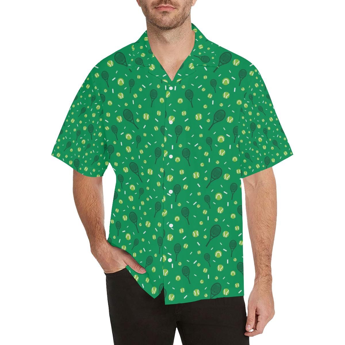 Tennis Pattern Print Design 03 All Over Hawaii Shirt Ha29663