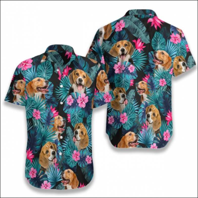 Beagle Tropical hawaiian shirt – dnstyles