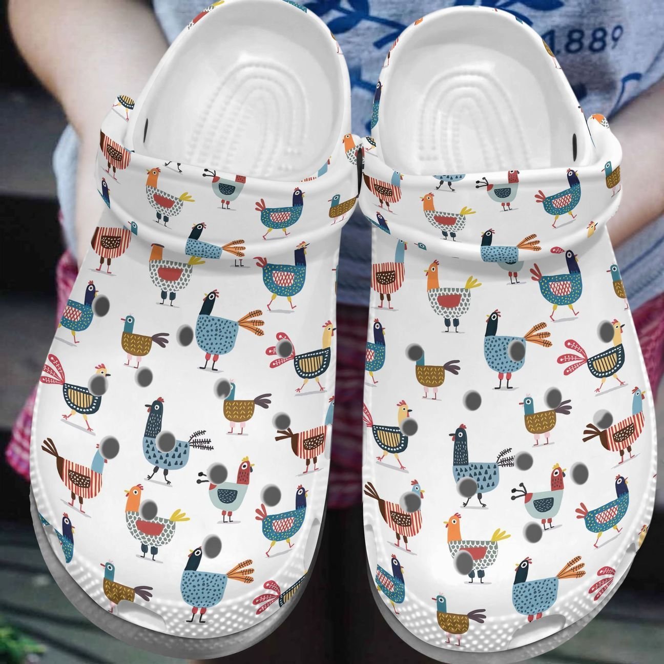 Chicken Personalized Clog, Custom Name, Text, Color, Number Fashion Style For Women, Men, Kid, Print 3D Cute Hens