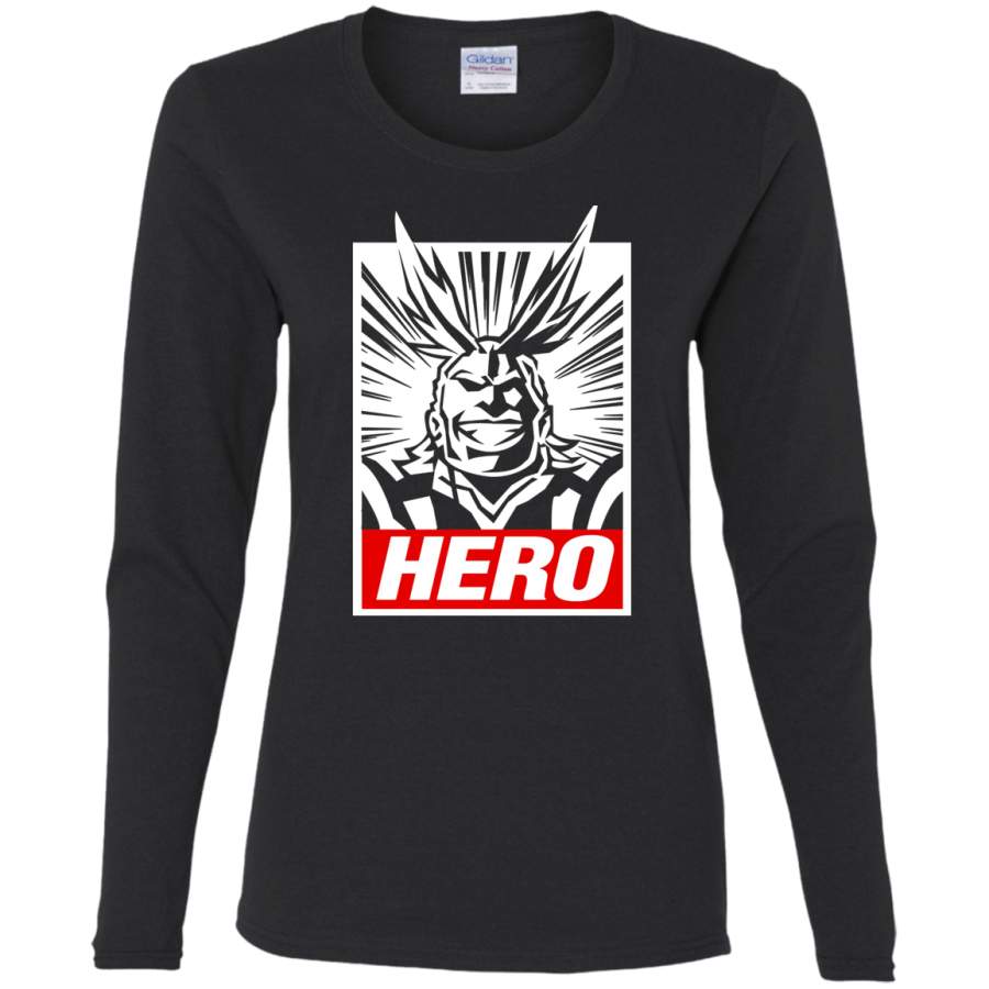 AGR Boku No Hero Academia – All Might Ladies’ Cotton LS T-Shirt