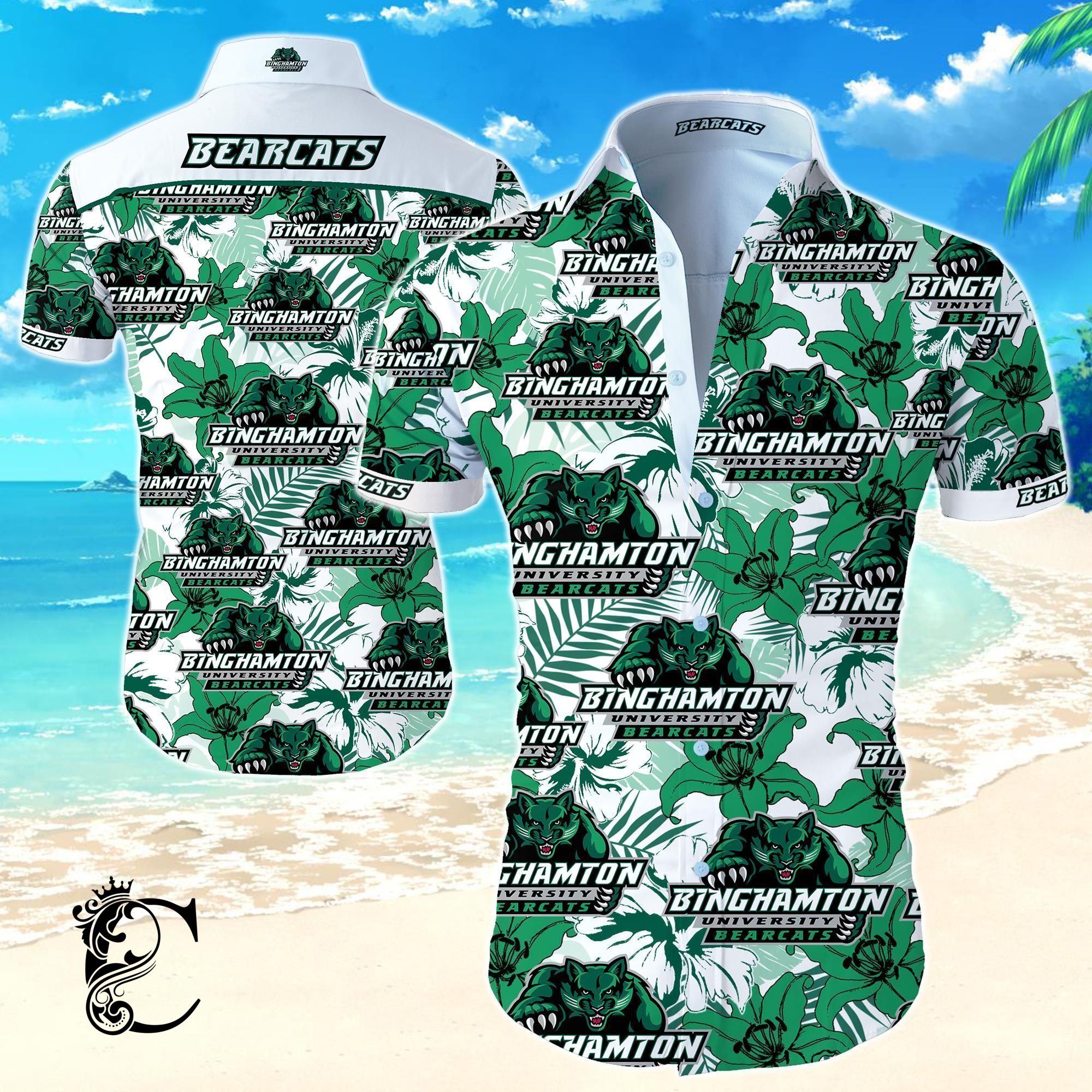 Beach Shirt Binghamton Bearcats Hawaiian Shirt- Chillicothemall