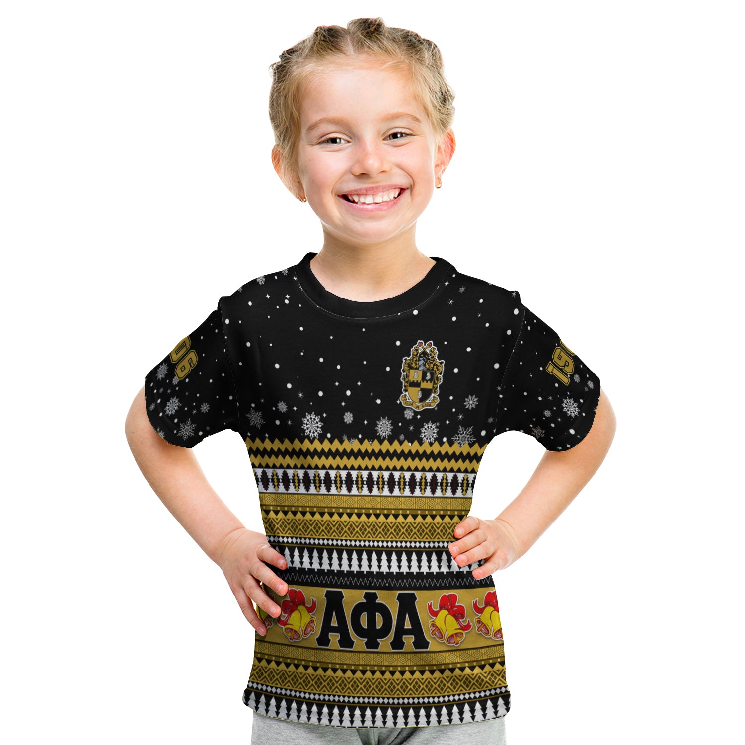 Alpha Phi Alpha Christmas T Shirt Kid African Pattern Lt13