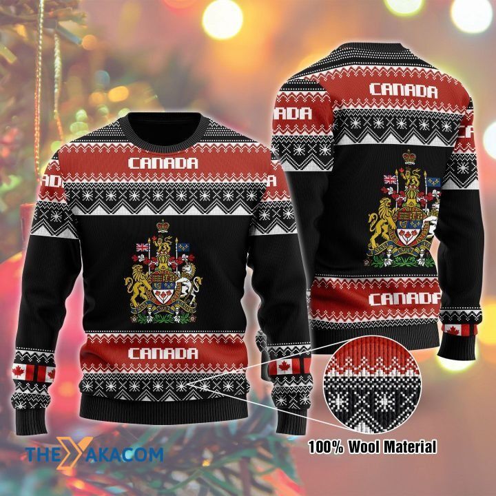 Canada Symbol Gift For Christmas Ugly Christmas Sweater