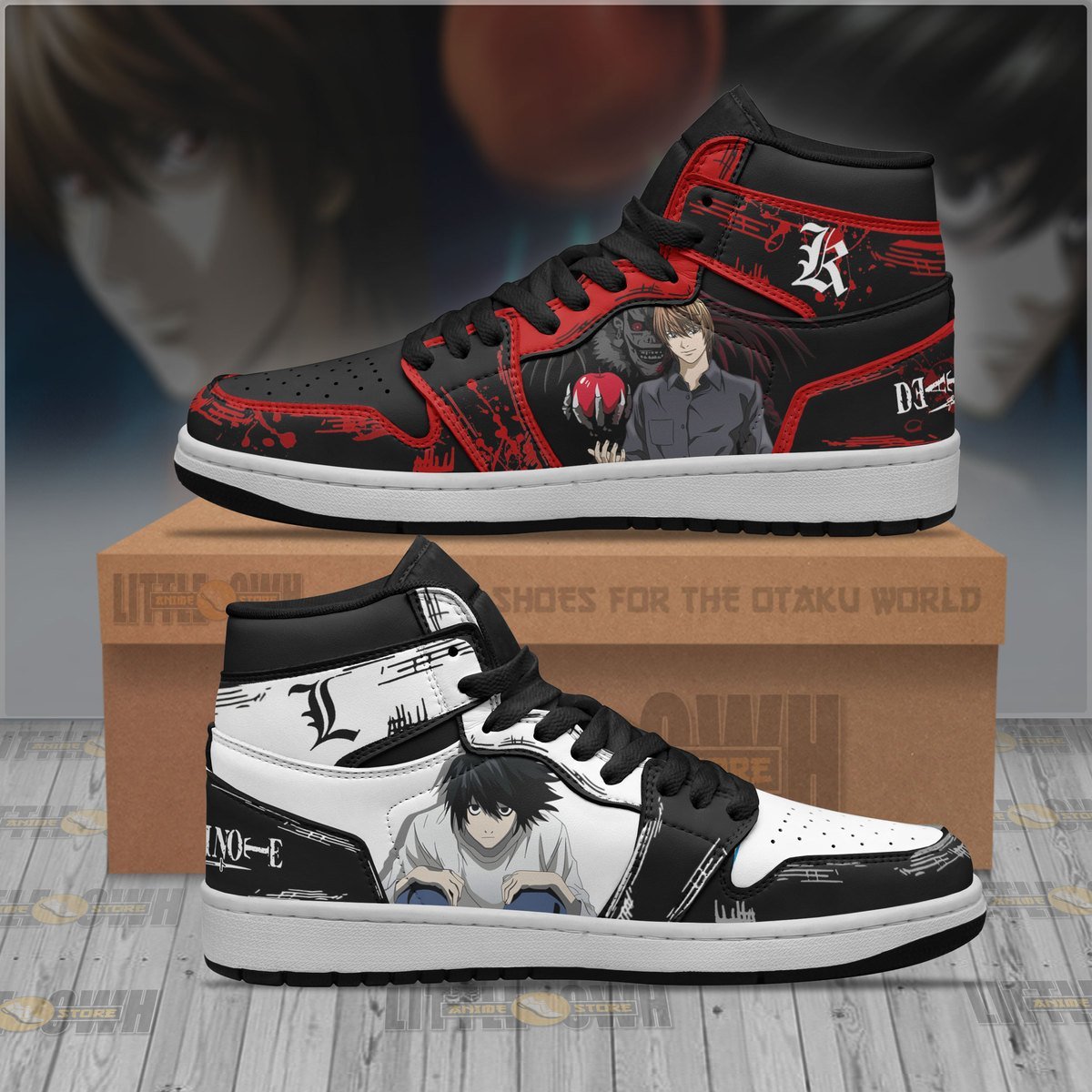 Kira X L Jd Sneakers Custom Death Note Anime Shoes