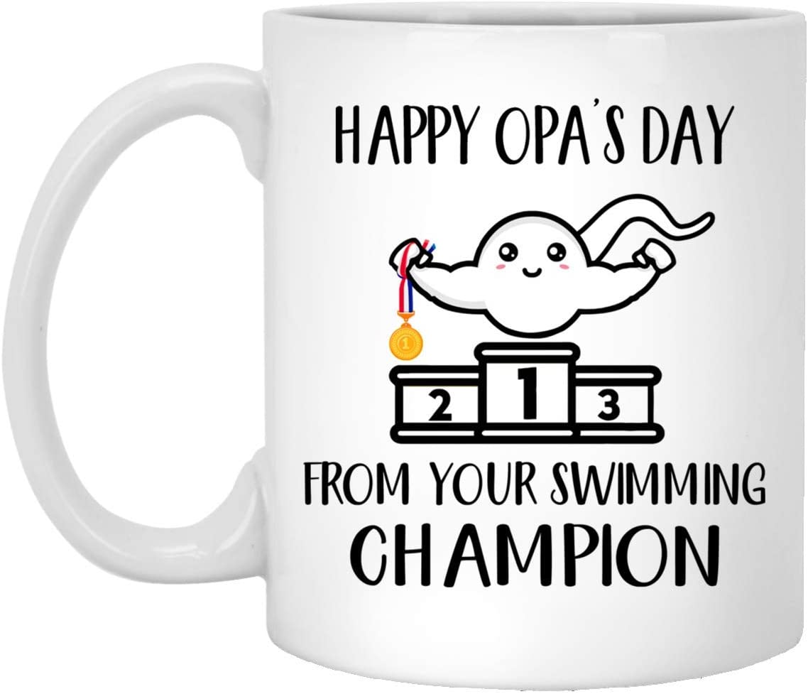 Happy Opa’S Day From Your Swimming Champion Sperm Mug – Father’S Day Gift 15Oz