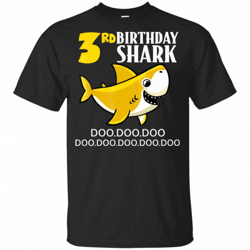 3rd Birthday Baby Shark Doo Doo Doo Gift 2016 T-shirt Kids