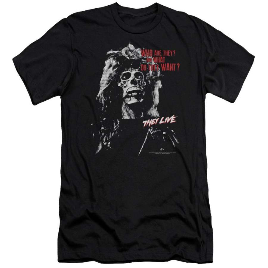 They Live They Want Men’s Slim Fit T-Shirt