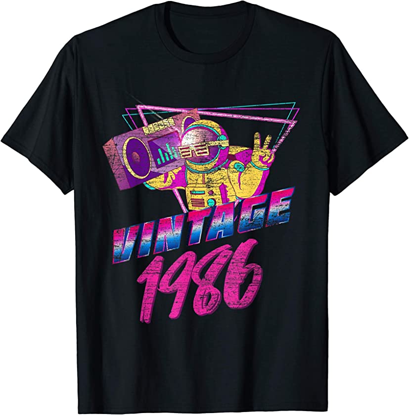 35th Birthday Gifts – Vintage 1986 T-Shirt