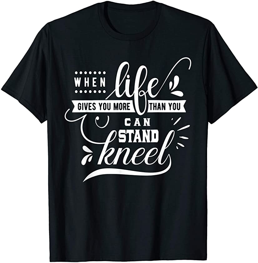 Kneel Prayer Warrior Hands Jesus Christ Faith Pray Gift T-Shirt