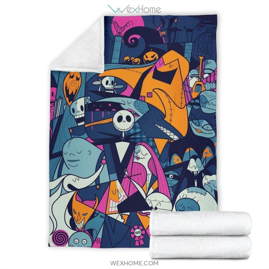 Nightmare Before Christmas Characters Premium Blanket