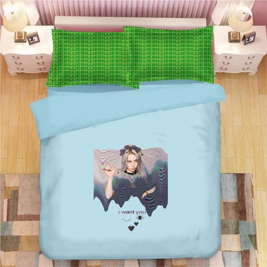 Billie Eilish Bellyache #9 Duvet Cover Quilt Cover Pillowcase Bedding Set Bed Linen Home Decor