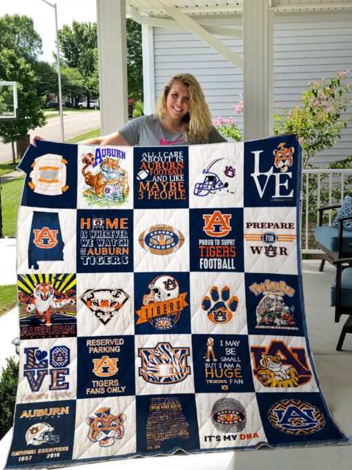 Auburn Tigers Quilt Blanket H98