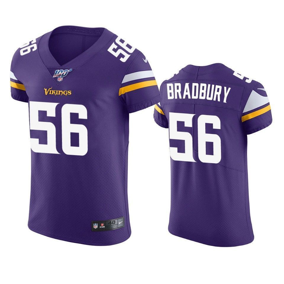 Minnesota Vikings Garrett Bradbury Purple 100Th Season Vapor Elite 3D Jersey