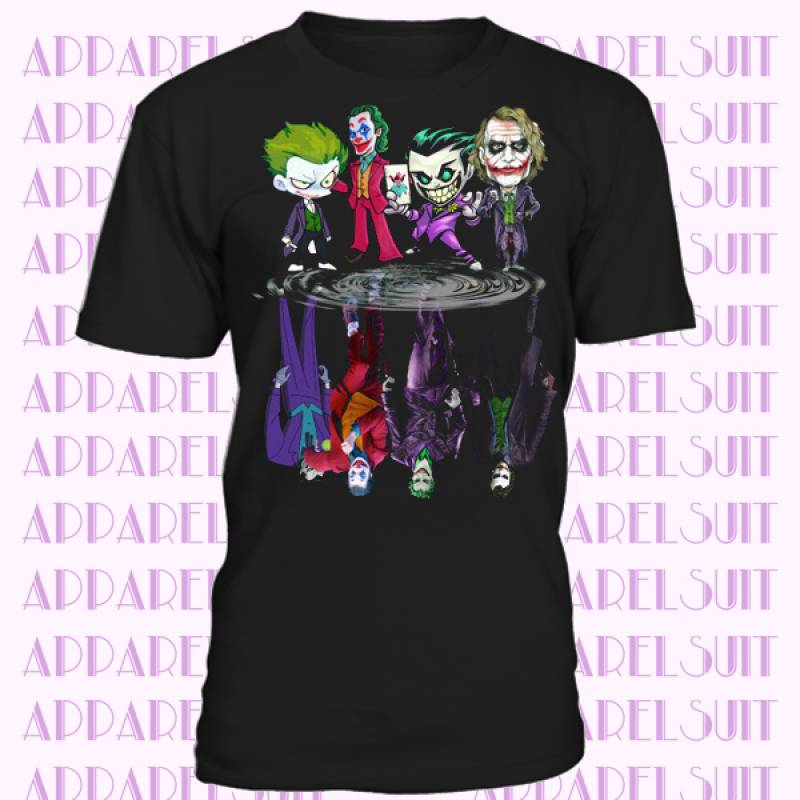 THE JOKER T-SHIRT, Mens Batman Suicide Squad Heath Ledger Villain