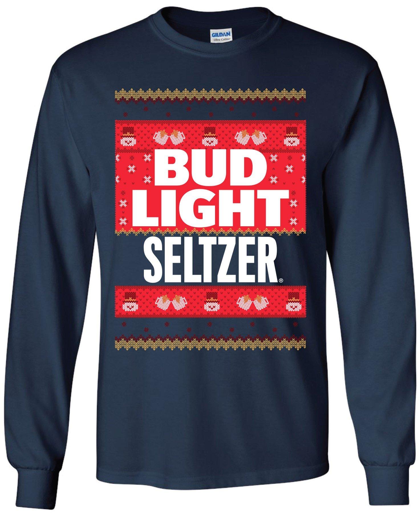 Bud Light Seltzer Ugly Sweater Long Sleeve T Shirt