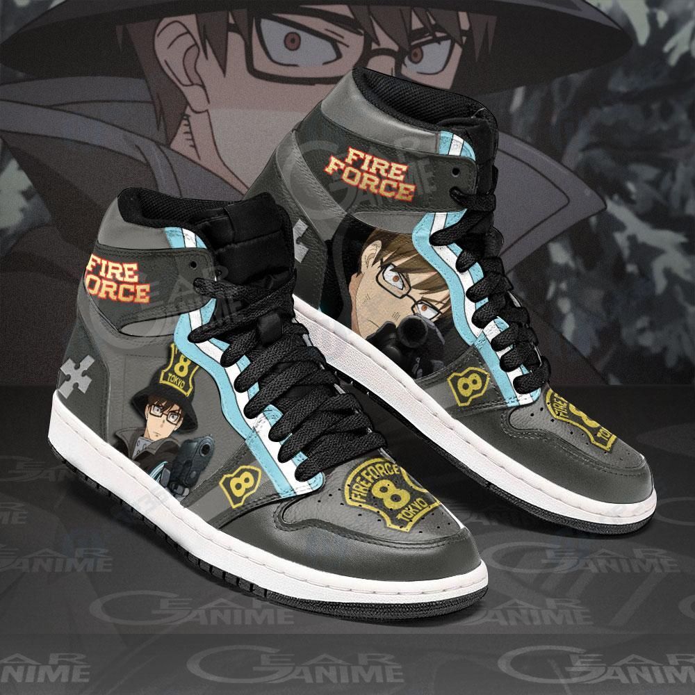 Fire Force Takehisa Hinawa Sneakers Custom Anime Shoes Air Jordan 13 Shoes Hajd2403257