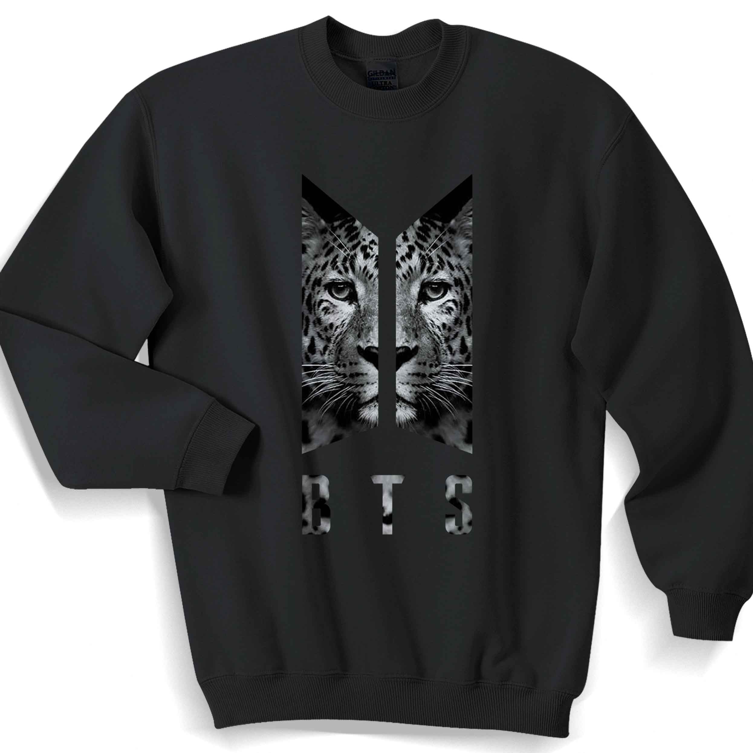 Bts Logo Leopard Sweater Sweatshirt