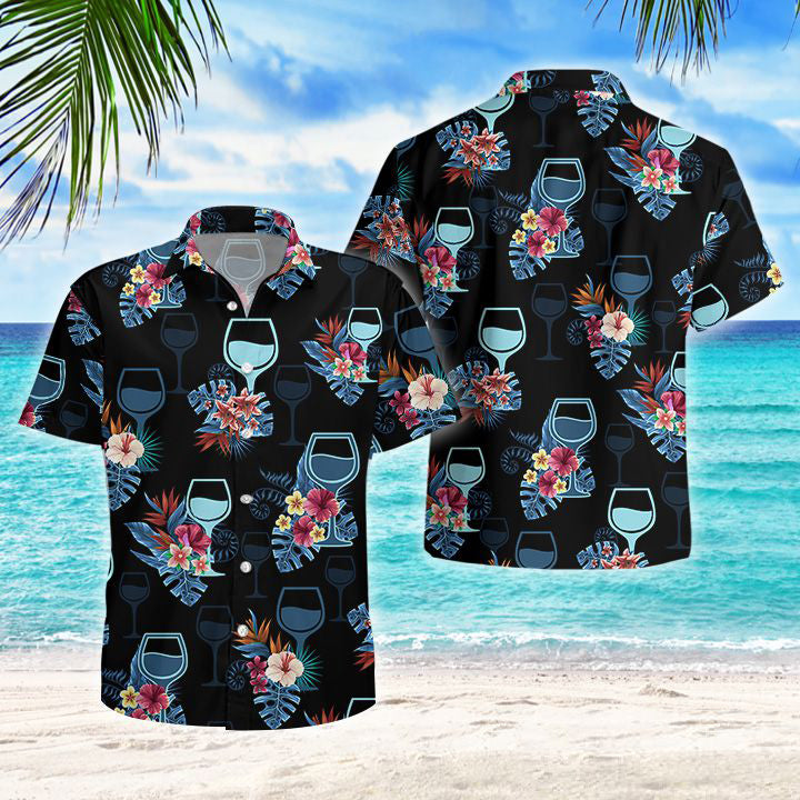 Wine Tropical Hawaii Shirt Ha67760