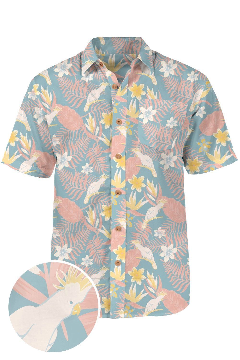 Birdie Blue Unique Design Hawaii Shirt Ha6552