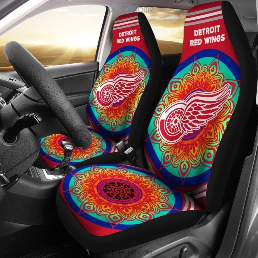 Magical And Vibrant Detroit Red Wings Car Seat Covers Unique Car Gift 2021