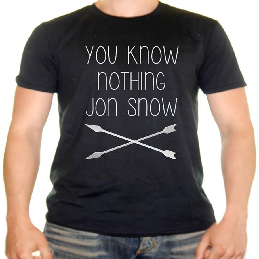 You Know Nothing Jon Snow Funny Mens T-Shirt Short Sleeve T-Shirt