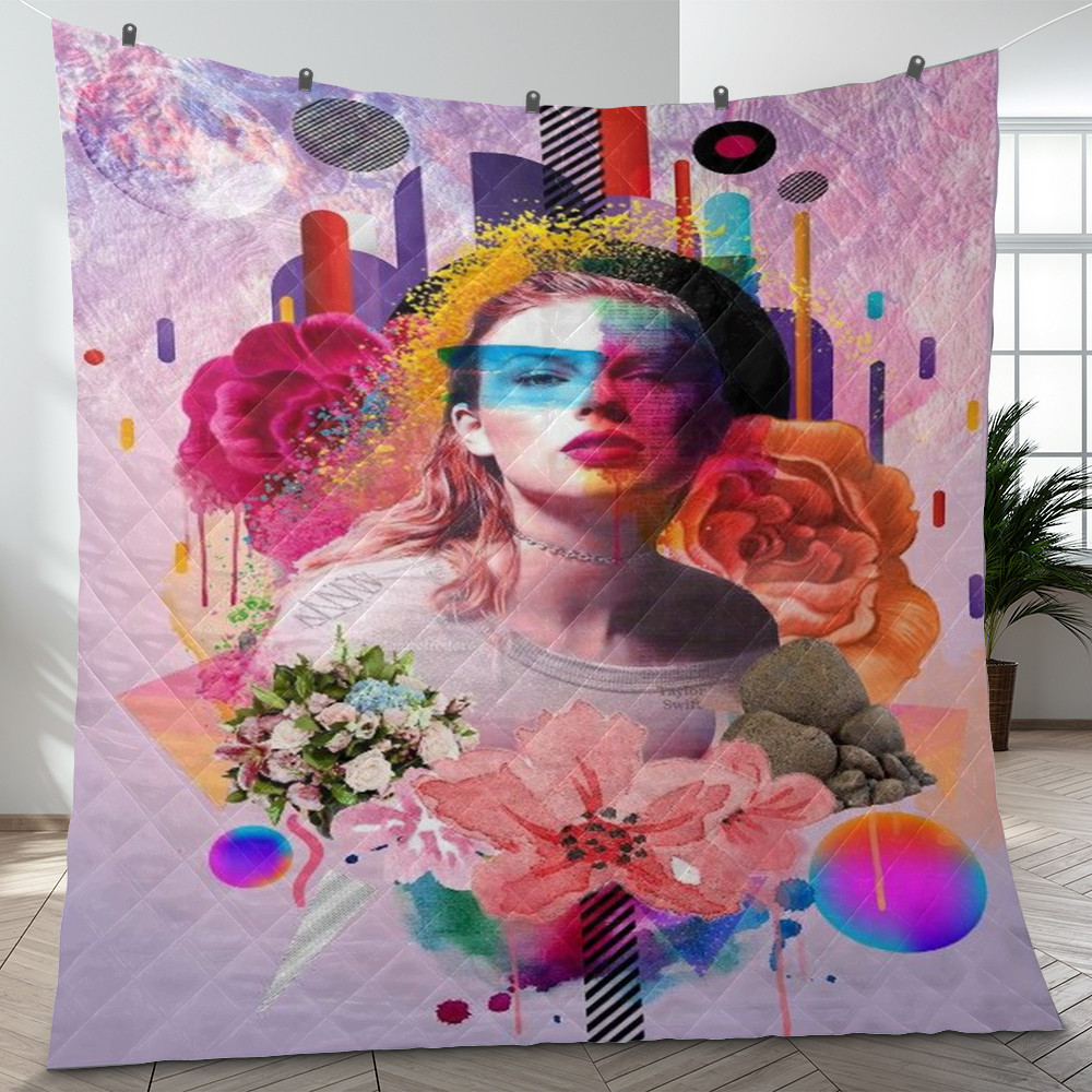 Taylor Swift Fan Gift, Taylor Swift Quilt Blanket