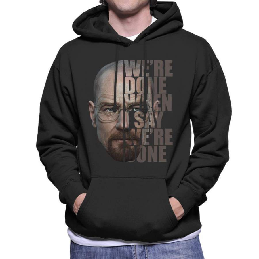 Breaking Bad Heisenberg Half Head Text Men’s Hooded Sweatshirt