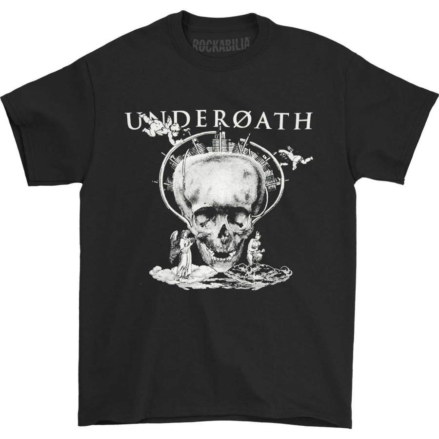 Heaven And Hell Skull T-shirt - TattoosCafe