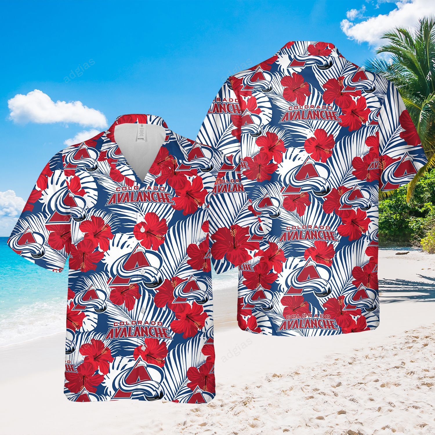 Colora Hockey Hawaii Aloha Pattern Summer Shirt Ha105157