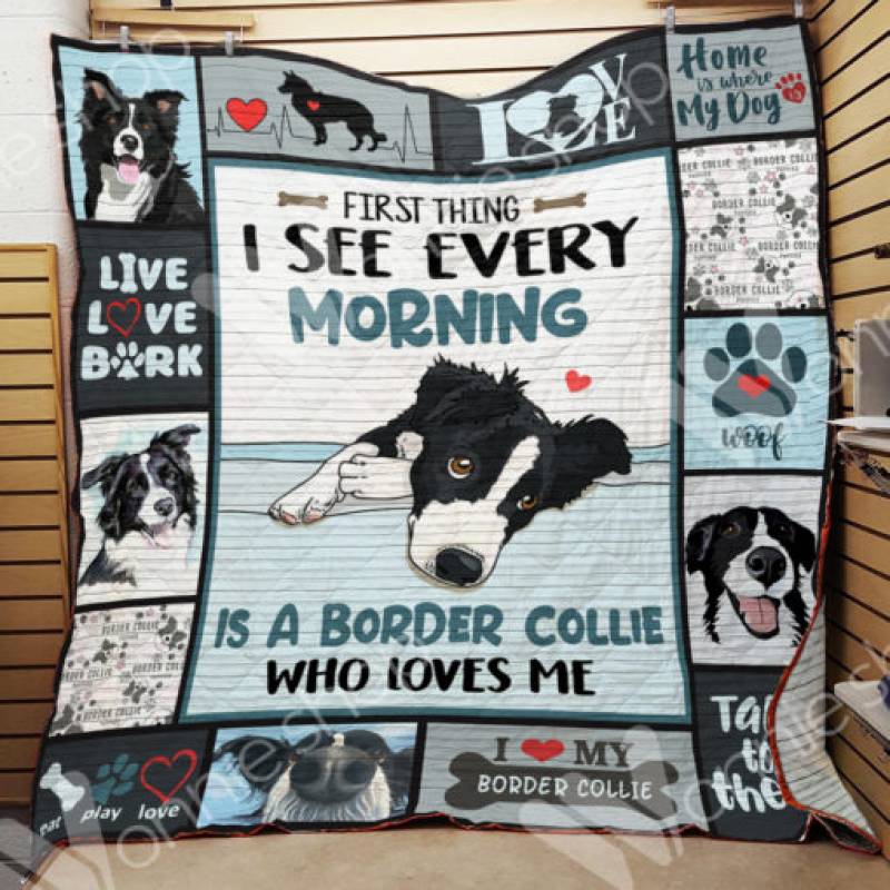 Border Collie Dog Blanket NOV262 85O34