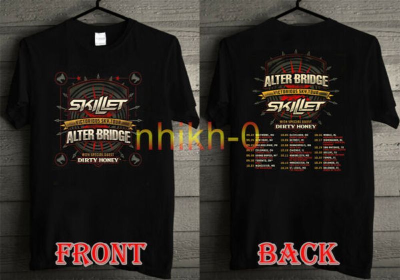 Alter Bridge and Skillet Tour Victorious Sky Tour Both Sides T-Shirt