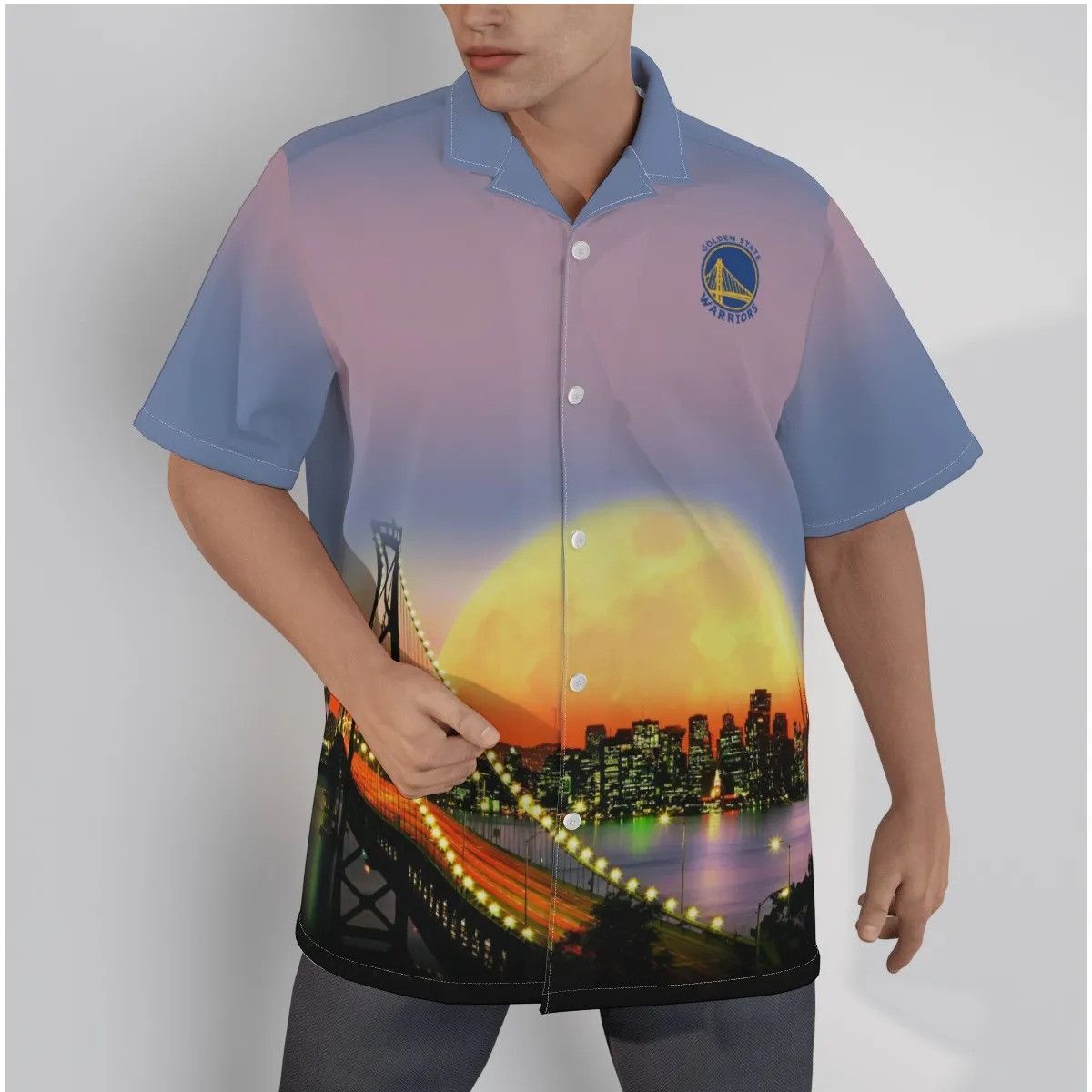 Golden State Warriors City Art 3D Hawaiian Shirt