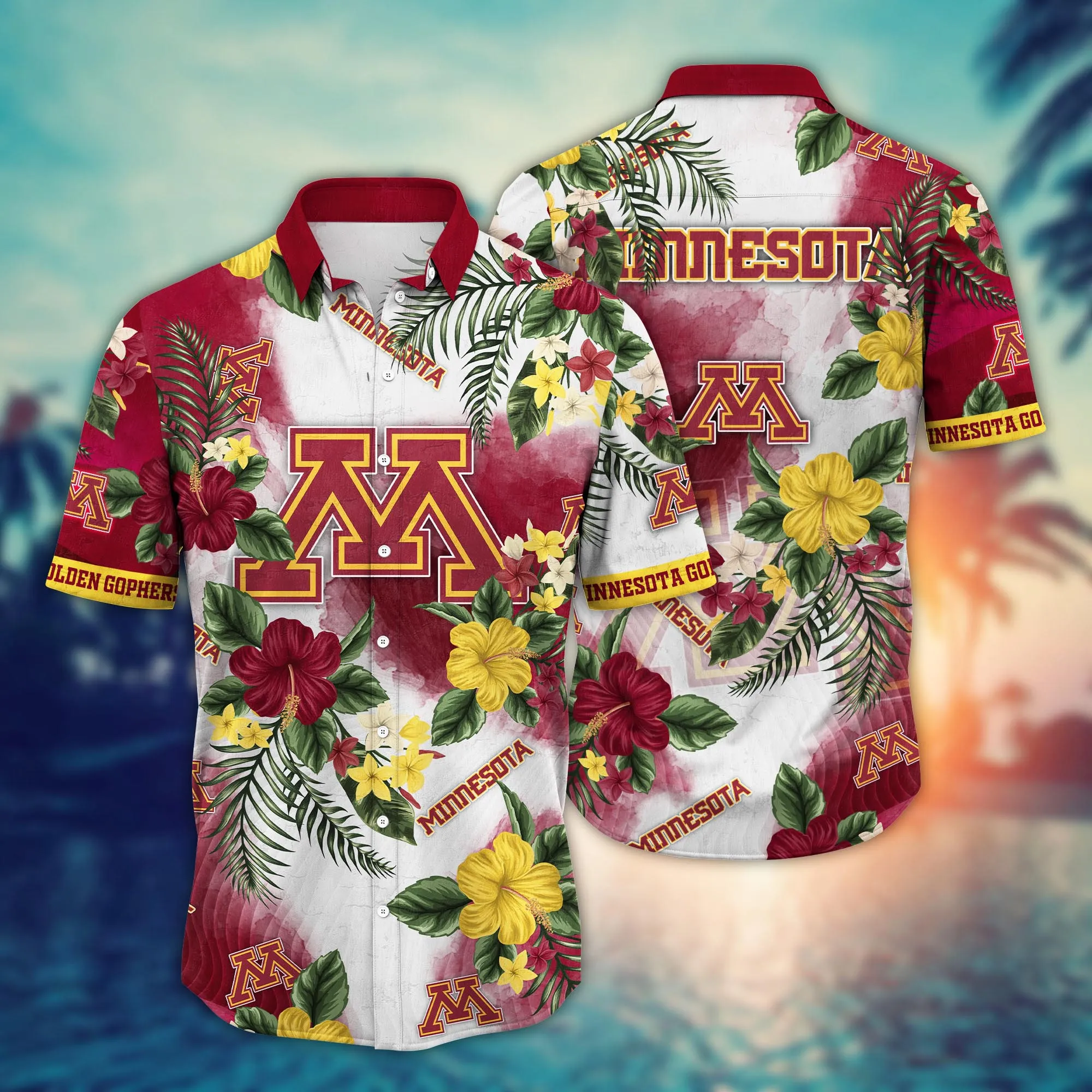 Minnesota Golden Gophers NCCA Hawaiian Shirt Air Conditioningtime Aloha Shirt