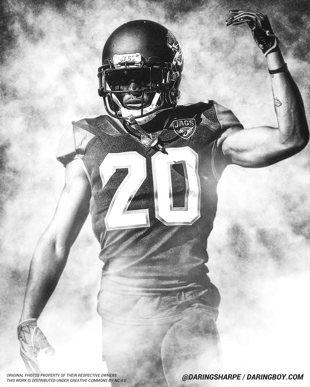 Jalen Ramsey #20 Jacksonville Jaguars Poster Canvas poster canvas