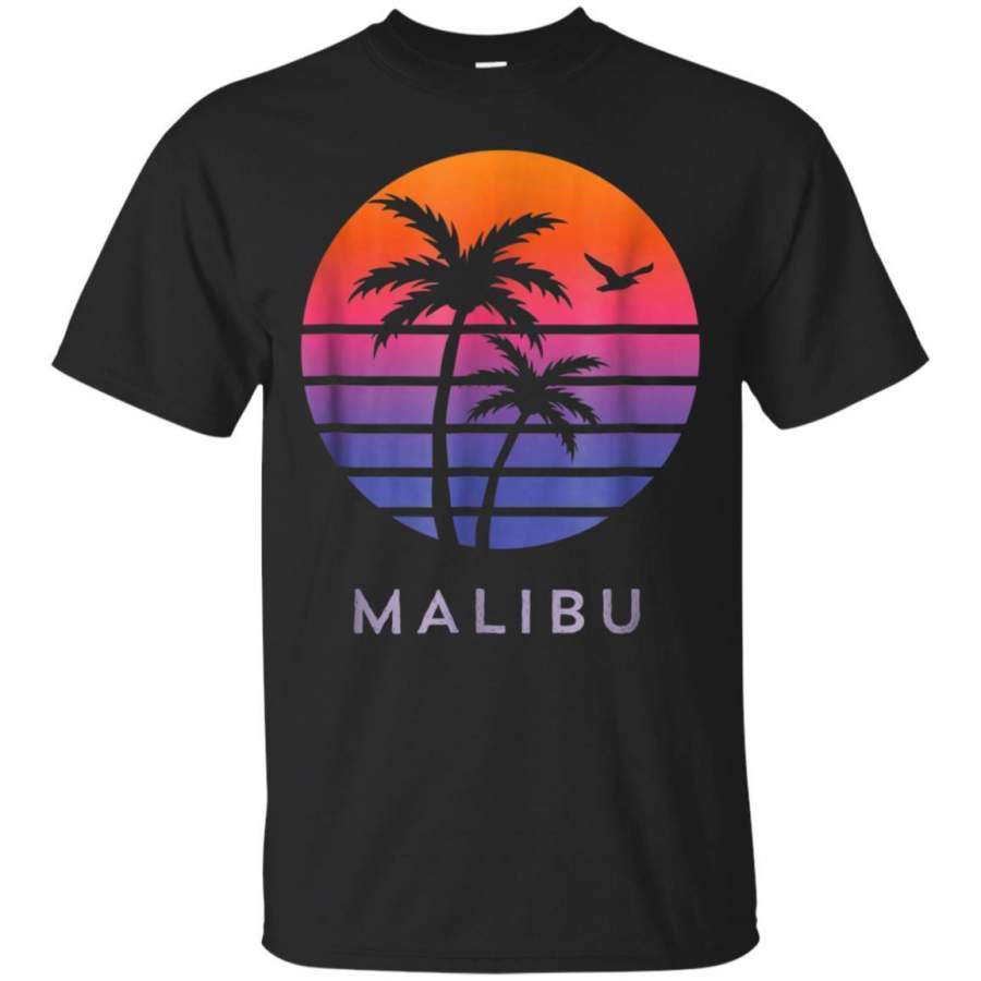 AGR Malibu Tshirt With California Palm Trees And Sunset Jaq T-shirt