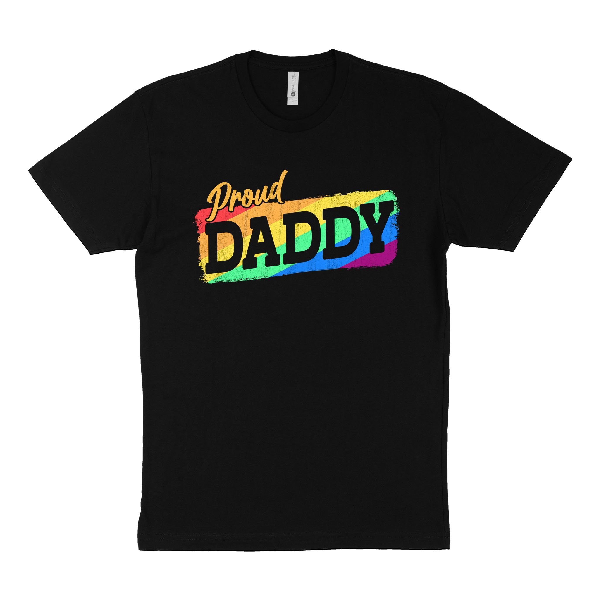 LGBT Unisex’s Graphic Tees, LGBT Fashion Designs, Graphic Unisex T-Shirt, Husband Wife Personalized Gifts, Proud Daddy Next Level 3600 Unisex T-Shirt