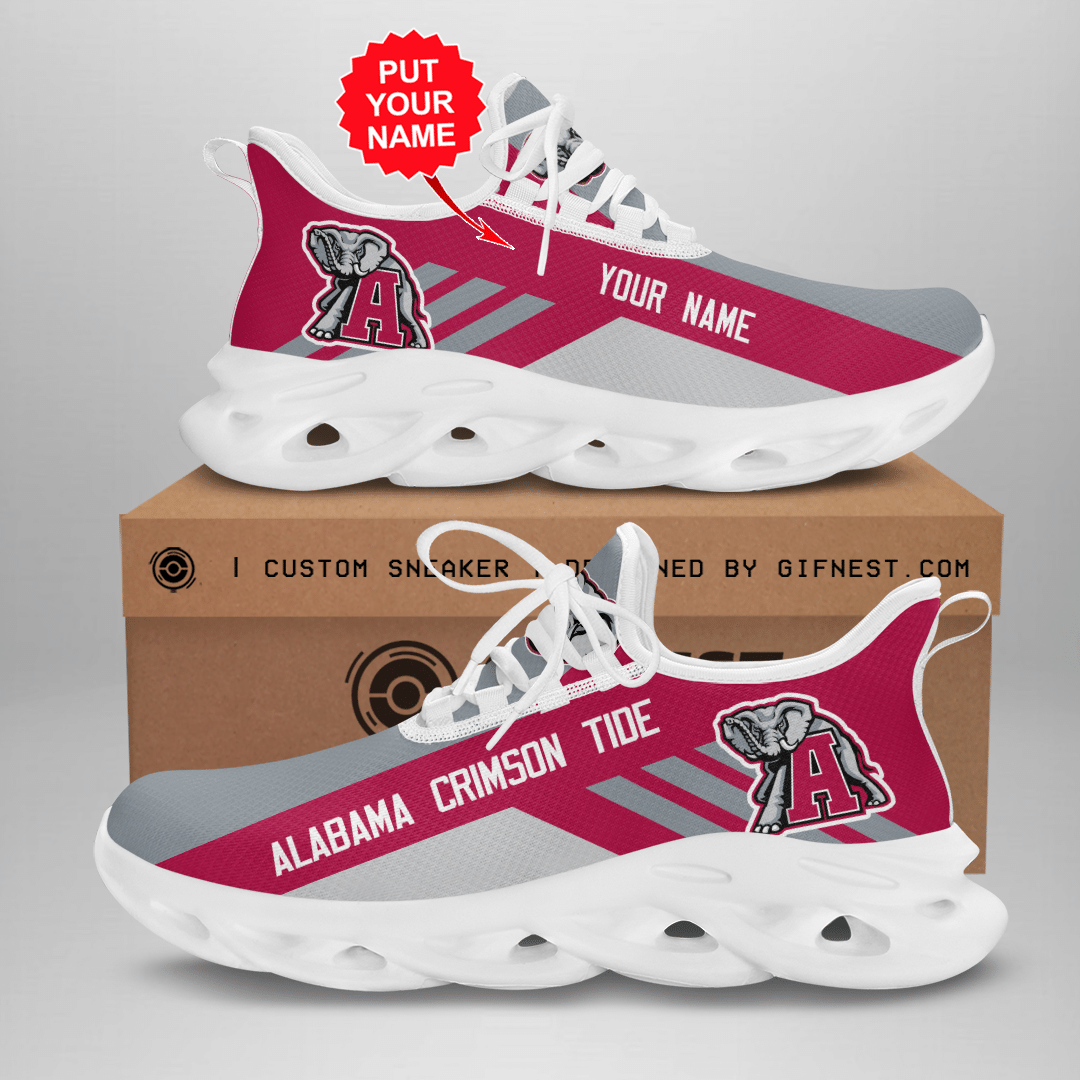 Alabama Crimson Tide Football Custom Name Ow Shoes