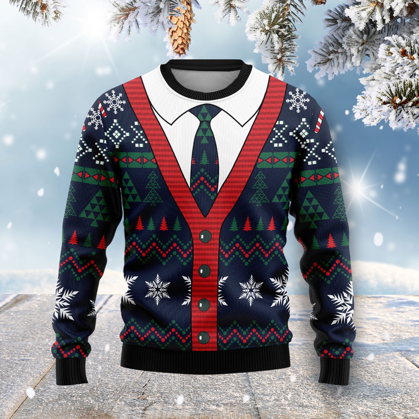 Cardigan HZ101517 Ugly Christmas Sweater unisex womens & mens, couples matching, friends, funny family sweater gifts (plus size available)