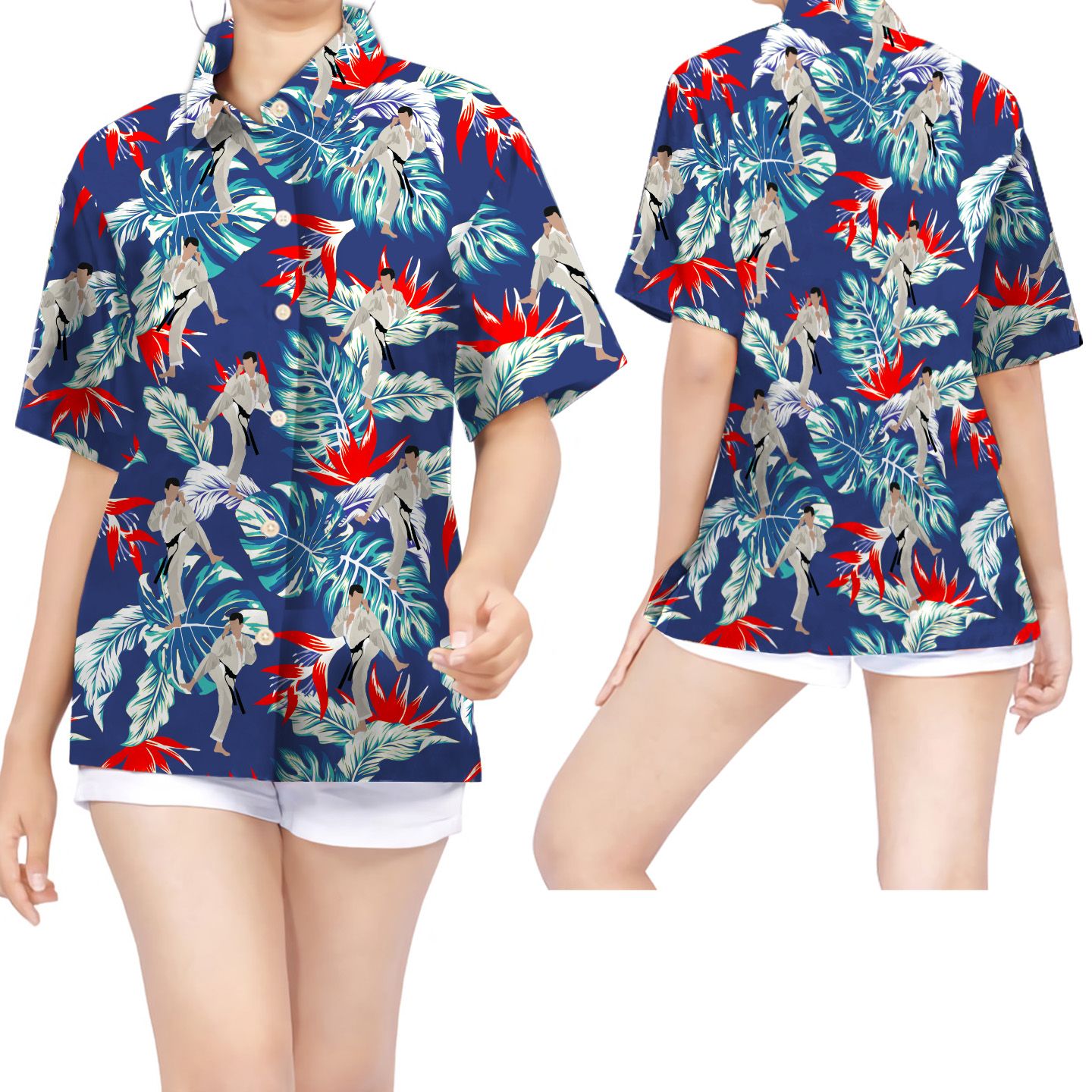 Karate Women Hawaii Shirt For Martial Arts Lovers In Daily Life Ha58241