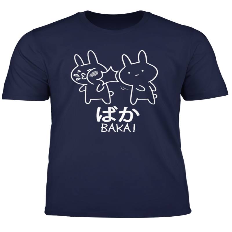 Baka Anime Lustiges Baka Hasen Ohrfeige Rabbit Otaku Manga T Shirt