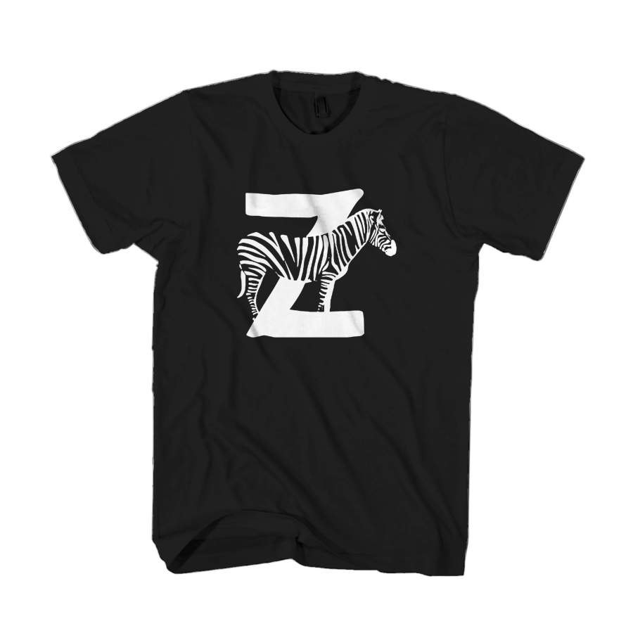 Zebra Letter Z Alphabet Animal Man’s T-Shirt