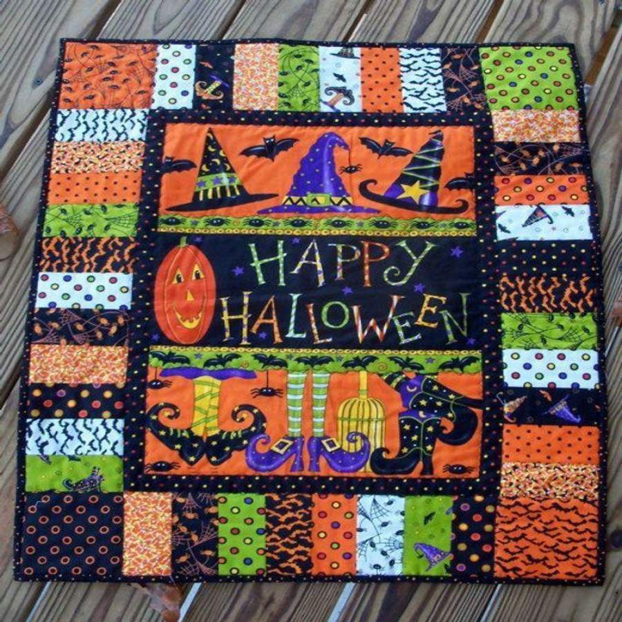 Happy Halloween Quilt Blanket  Christmas Gift Ideas