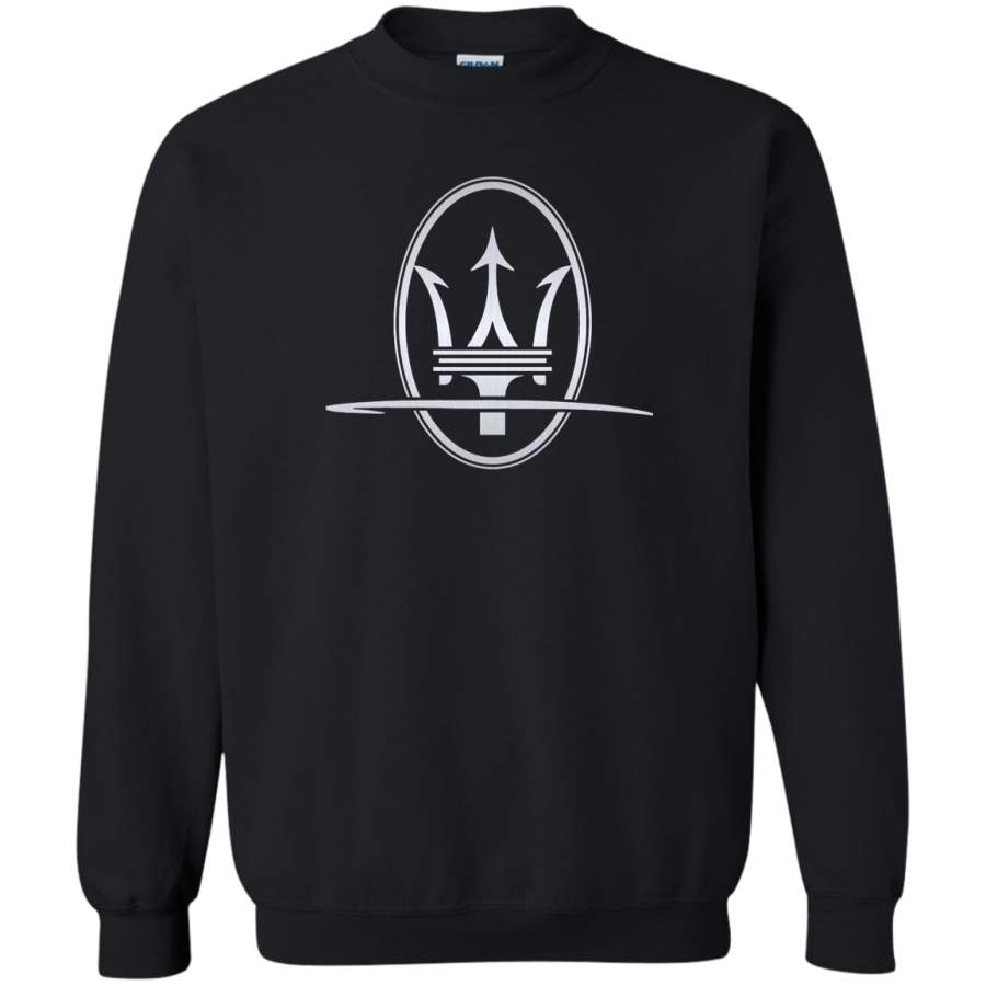 AGR Maserati Silver Crewneck Pullover Sweatshirt