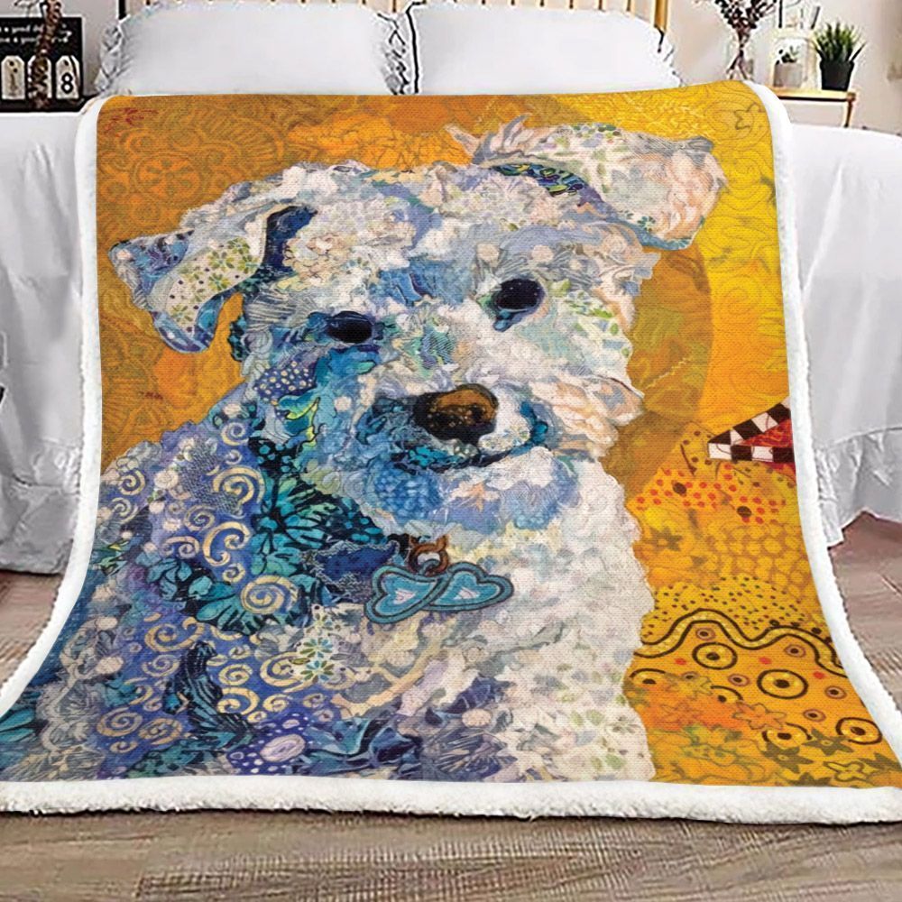 Puppy Sherpa Fleece Blanket Komc