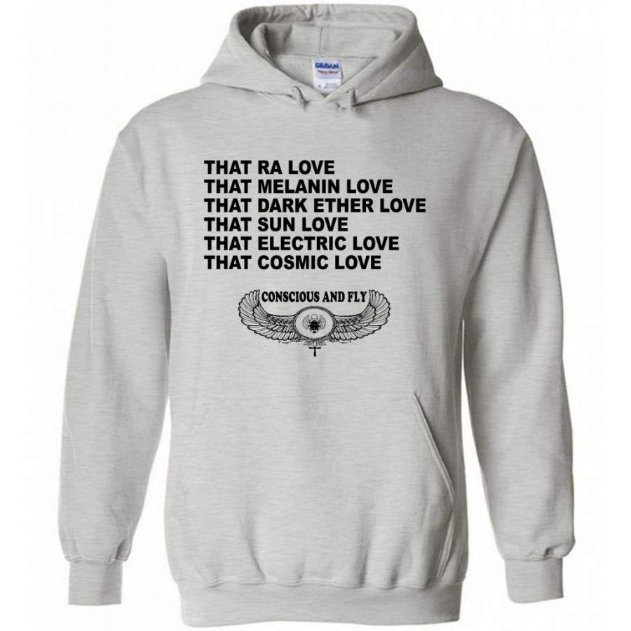 That Ra Love That Melanin Love That Dark Ether Love That Sun Love That Electric Love That Cosmic Love W – Gildan Heavy Blend Hoodie