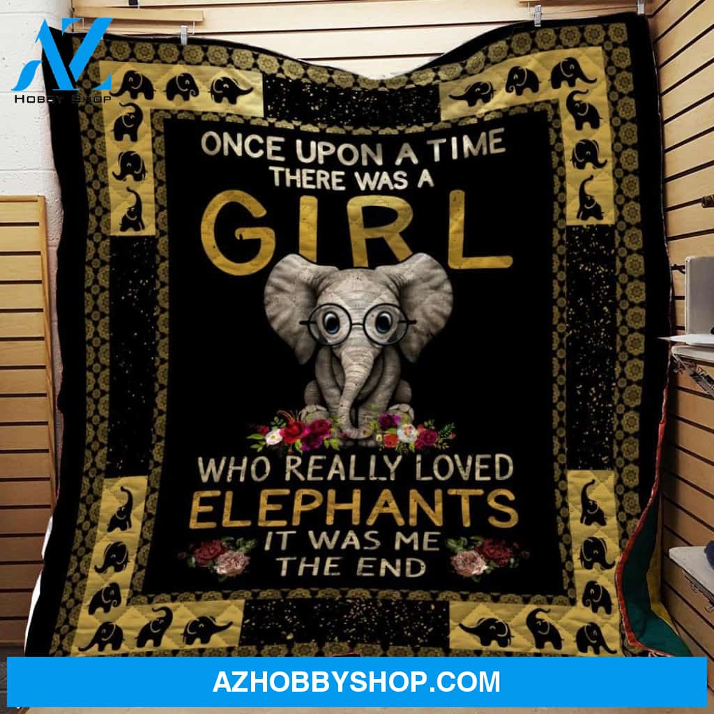 Once Upon A Time Elephant Girl Fleece Blanket