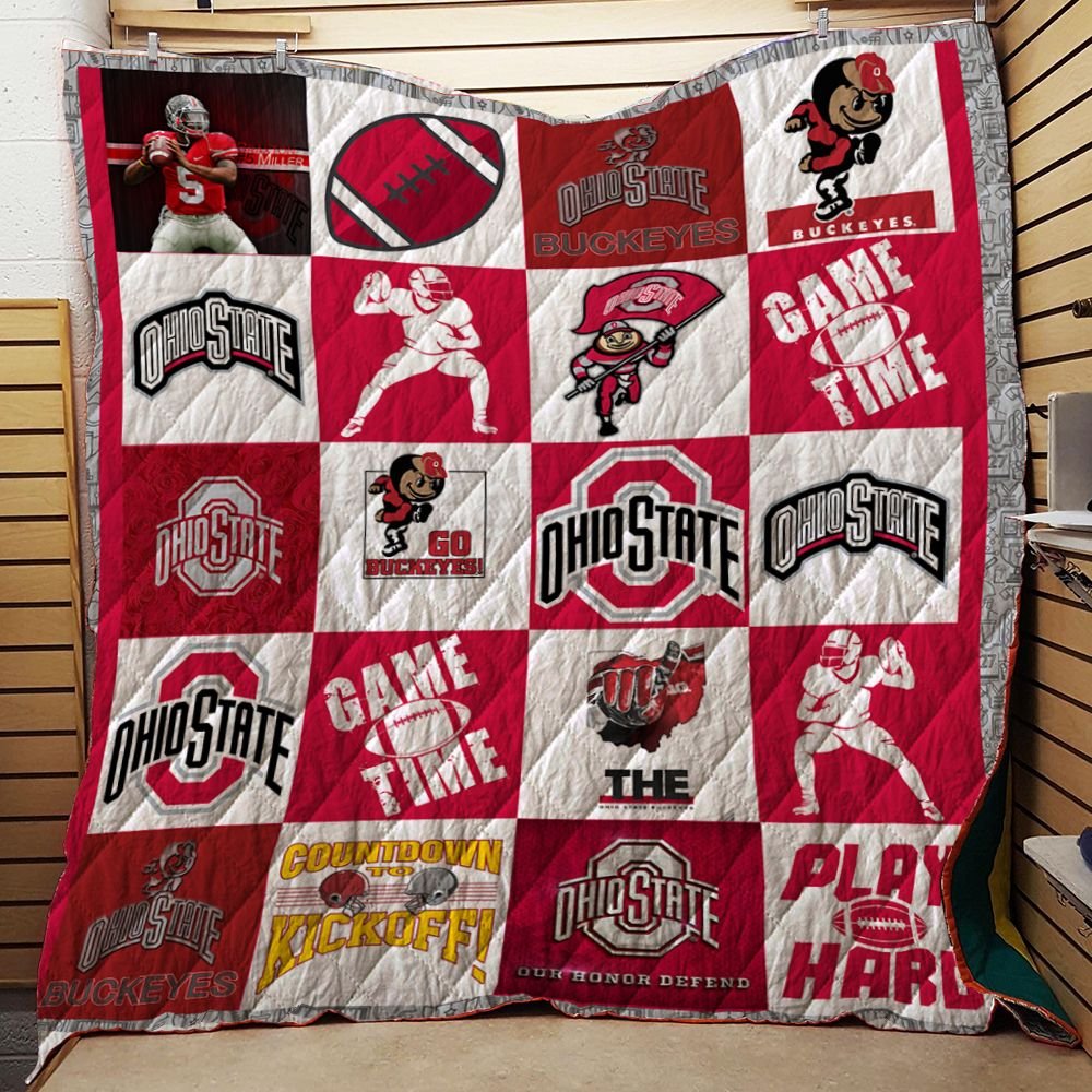 OHIO STATE BUCKEYES 3D Quilt Blanket 1000