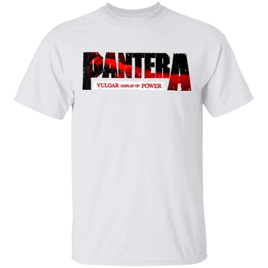 Pantera Official Vulgar Display Of Power Logo Red TShirt