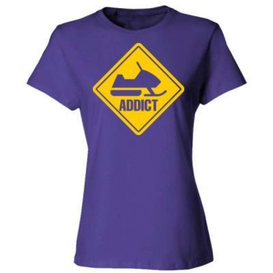 AGR Addict Snowmobile – Ladies’ Cotton T-Shirt